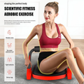 Woman using AB Crunch machine for aerobic exercise – slender arms, waist curl, tight buttocks, skinny legs